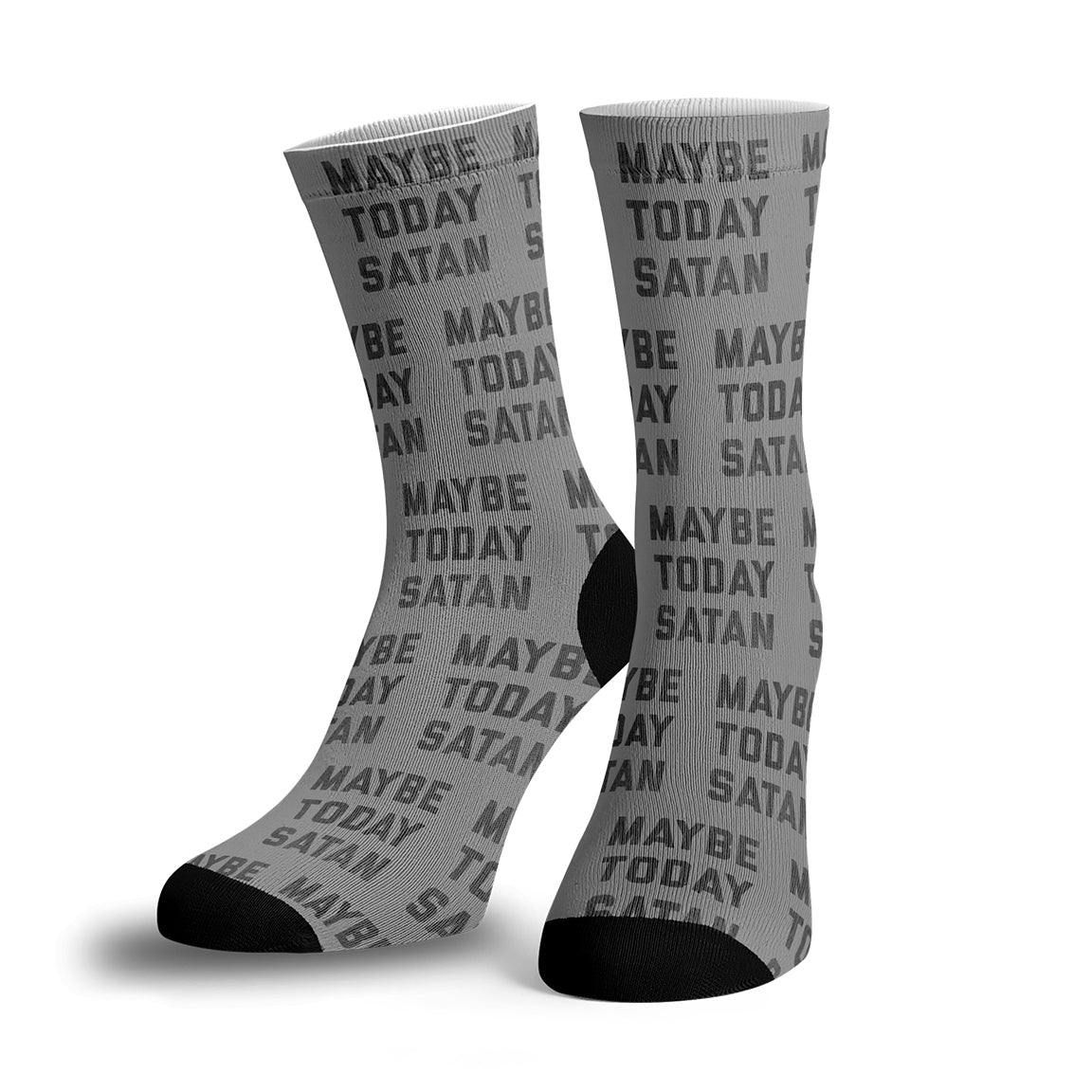Maybe Today Satan 2.0 Socks